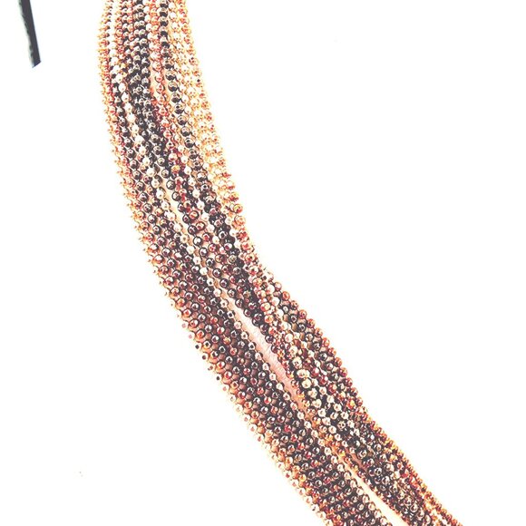 Multi-Strand Milor Italy Necklace Sterling Silver Multicolor Glistening Necklace - Picture 2 of 8